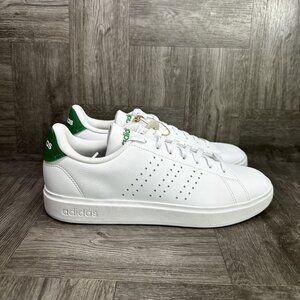 Adidas Advantage 2.0 Women's size 10 White Green Casual Shoes